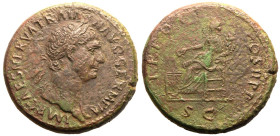 Trajan Æ Sestertius