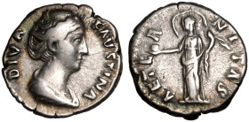 Diva Faustina I (wife of Antoninus Pius) AR Denarius