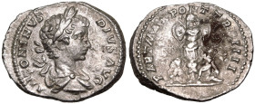 Caracalla AR/AE Fourrée Denarius