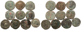 Various Emperors Æ 10 x Sestertii