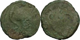Etruria, Populonia. AE Sextans, 3rd century BC