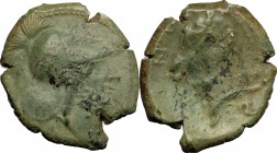 Coastal Etruria, Cosa. AE Quartuncia, c. 273-250 BC