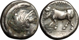 Central and Southern Campania, Hyrietes.. AR Didrachm, c. 405-385 BC