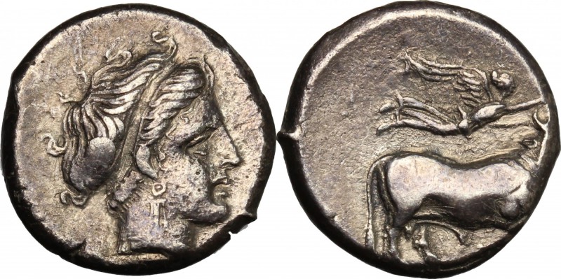 Greek Italy. Central and Southern Campania, Neapolis. AR Didrachm, c. 320-300 BC...