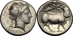Central and Southern Campania, Neapolis. AR Didrachm, c. 300-275 BC