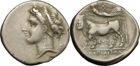 Central and Southern Campania, Neapolis. AR Didrachm, c. 275-250 BC