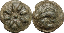 Northern Apulia, Luceria. AE Cast Teruncius, c. 217-212 BC