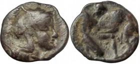 Southern Apulia, Tarentum. AR Diobol, 302-228 BC