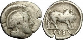 Southern Lucania, Sybaris. AR Triobol, c. 446-440 BC