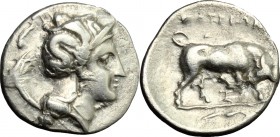 Southern Lucania, Thurium. AR Diobol, c. 4th century BC