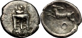 Bruttium, Kroton. AR Diobol, c. 525-425 BC