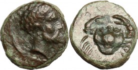 Motya. AE 12 mm., c. 400-397 BC