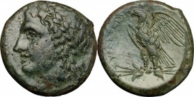 Syracuse.  Hiketas (287-278 BC).. AE 22,5 mm