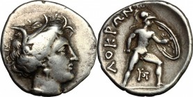 Lokris, Lokris Opuntii. AR Hemidrachm or Triobol, c. 300 BC