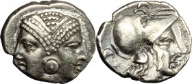 Mysia, Lampsakos. AR Diobol, c. 390-330 BC