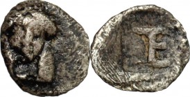 Ionia, Kolophon. AR Tetartemorion, c. 500 BC