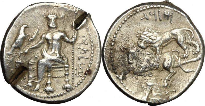 Greek Asia. Cilicia, Tarsos. Mazaios, satrap (361-333). AR Stater. D/ Baaltars s...