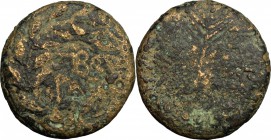 Judaea.  Herod Antipas (4-38 AD). AE full denomination. Tiberias mint