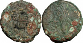 Judaea.  Herod Antipas (4-38 AD). AE full denomination, year 37 (33/4 AD),Tiberias mint