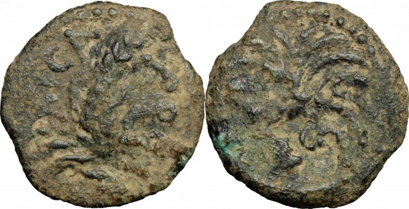 Greek Asia. Judaea. Augustus (27 BC - 14 AD). AE Prutah, struck under Coponius o...
