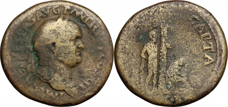 Greek Asia. Roman Empire. Vespasian (69-79). AE Sestertius, Rome mint, 71 AD. D/...