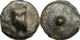 Dioscuri/Mercury series.. AE Cast Uncia, c. 280 BC