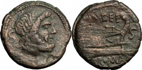 Cn. Gellius.. AE Semis, 138 BC