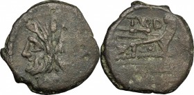 C. Papirius Turdus.. AE As, c. 169-158 BC