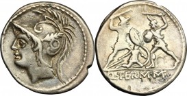 Q. Thermus M.f. . AR Denarius, 103 BC