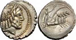 Q. Antonius Balbus.. AR Denarius serratus, 83-82 BC