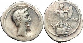 Augustus (27 BC-14 AD).. AR Denarius, c. 29-27 BC