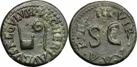 Augustus (27 BC-14 AD).. AE Quadrans, Pulcher, Taurus and Regulus moneyers, 8 BC