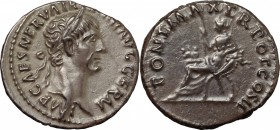 Trajan (98-117).. AR Denarius, 98-99 AD
