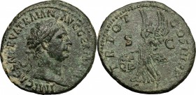Trajan (98-117).. AE As, 99-100 AD