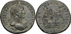 Hadrian (117-138).. AE Sestertius, 118 AD