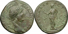 Hadrian (117-138).. AE Sestertius, Rome mint, 119-121 AD