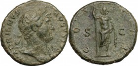 Hadrian (117-138).. AE As, Rome mint, 125-128 AD