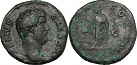Aelius (Caesar 136-138).. AE As, Rome mint, 137 AD