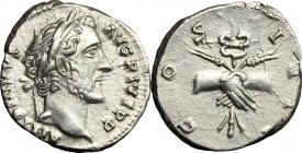 Antoninus Pius (138-161).. AR Denarius, 145-161 AD
