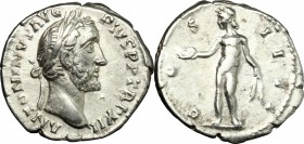 Antoninus Pius (138-161).. AR Denarius, Rome mint, 148-149 AD