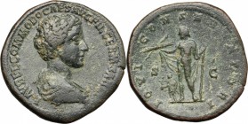 Commodus as Caesar (175-177).. AE Sestertius, 175-176 AD
