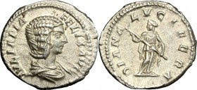 Julia Domna, wife of Septimius Severus (died 217 AD).. AR Denarius, Rome mint