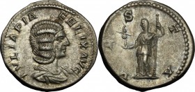 Julia Domna, wife of Septimius Severus (died 217 AD).. AR Denarius, Rome mint, c. 211-217 AD