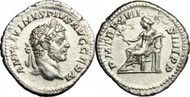 Caracalla (198-217).. AR Denarius, 214 AD