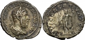 Macrinus (217-218).. AR Denarius, Rome mint
