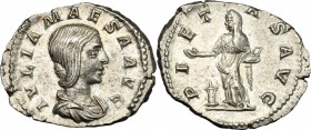 Julia Maesa, sister of Julia Domna (died 225 AD).. AR Denarius, Rome mint, 218-220 AD