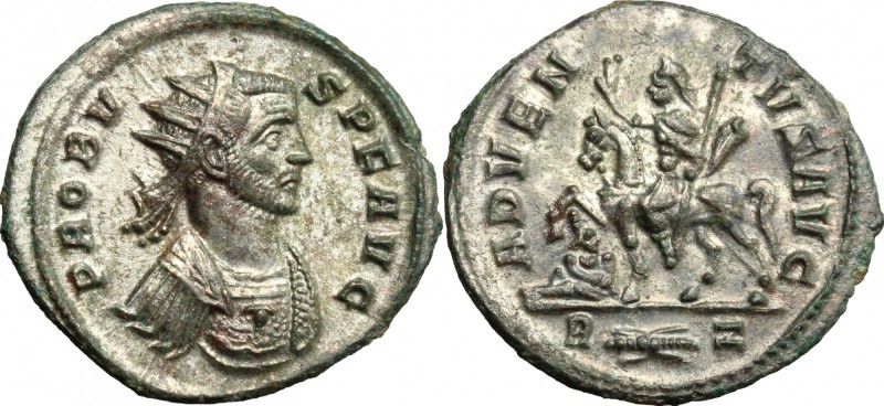 Probus (276-282). BI Antoninianus, Rome mint. D/ PROBVS PF AVG. Radiate and cuir...