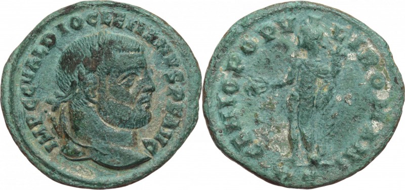 Diocletian (284-305 AD). AE Follis, Cyzicus mint, c. 295-296. D/ IMP CC VAL DIOC...