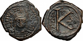 Justinian I (527-565).. AE Half Follis, Pheupolis mint (?)