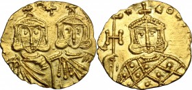 Constantine V (741-775).. AV Solidus, Syracuse mint